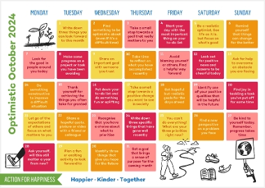 Coping Calendar - October 2024